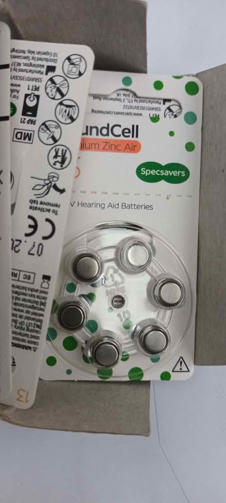 Photo of free Hearing Aid batteries (Great Baddow CM2) #3