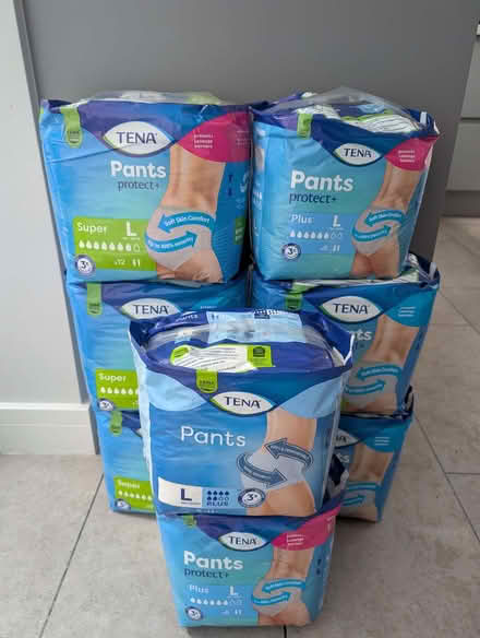 Photo of free Unopened packs of ladies incontinence pants (Little Stoke ST15) #1