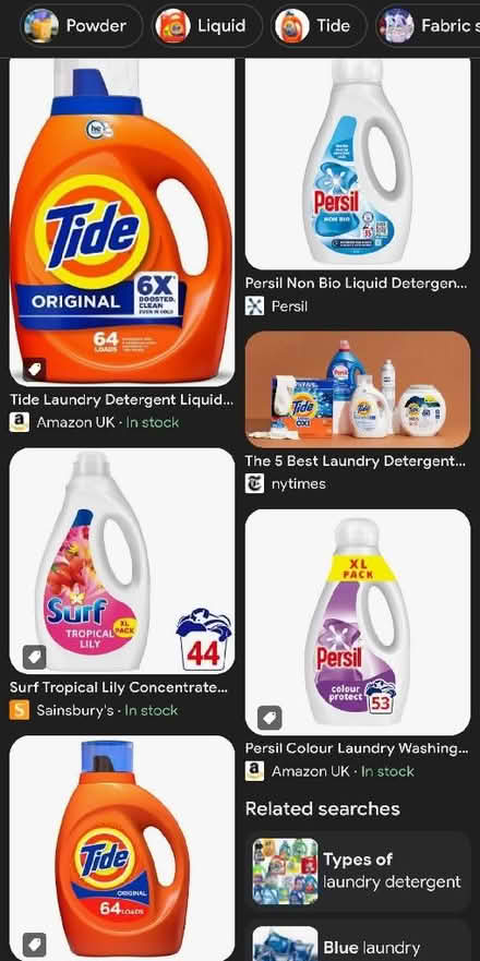 Photo of Laundry detergent (Heriot-Watt University (Riccarton Campus) EH14) #1