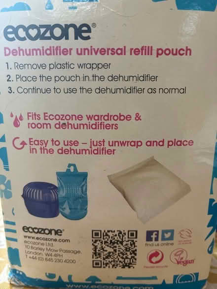Photo of free Dehumidifier Refill pouch x2 (SE27 West Norwood) #2