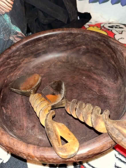 Photo of free 30cm carved wood bowl (Camberwell SE5) #2