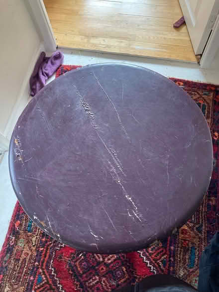 Photo of free Solid Cedar old painted table (Glastonbury BA6) #1