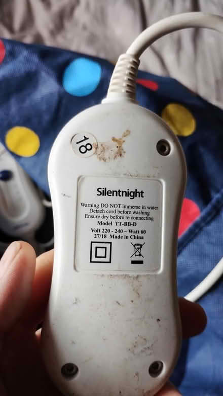 Photo of free Silentnight dble electric blanket (DE24 Alvaston) #2