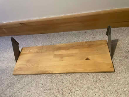 Photo of free Shelf: wood with metal brackets (West Bridgford NG2) #2
