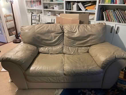 Photo of free Settee beige/cream (Kettering NN15) #1