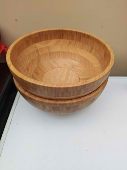 Photo of free 2 wooden fruit/veg bowls (Townhill Park/West End SO18) #1