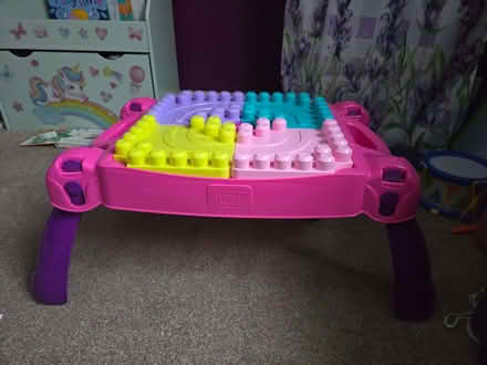 Photo of free Megabloks table with storage (Stroud GL5) #1