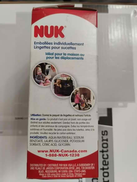 Photo of free Nuk Pacifier Wipes (Darien) #2