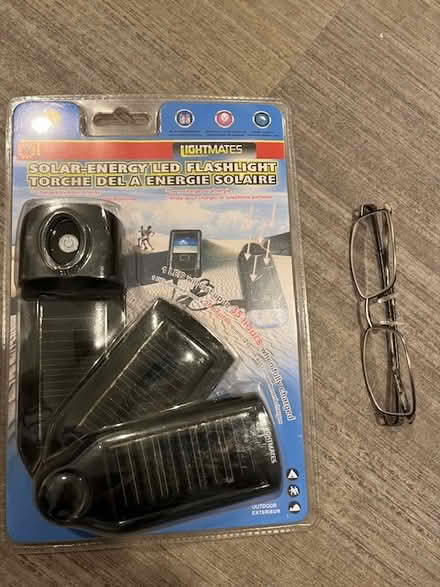 Photo of free Solar flash light (in packaging) (Golden Triangle) #1