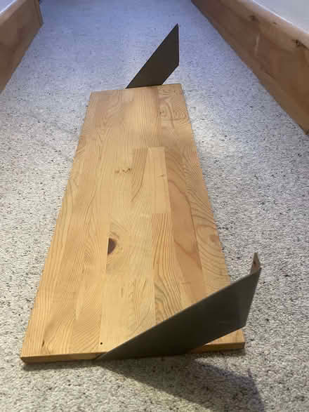 Photo of free Shelf: wood with metal brackets (West Bridgford NG2) #4