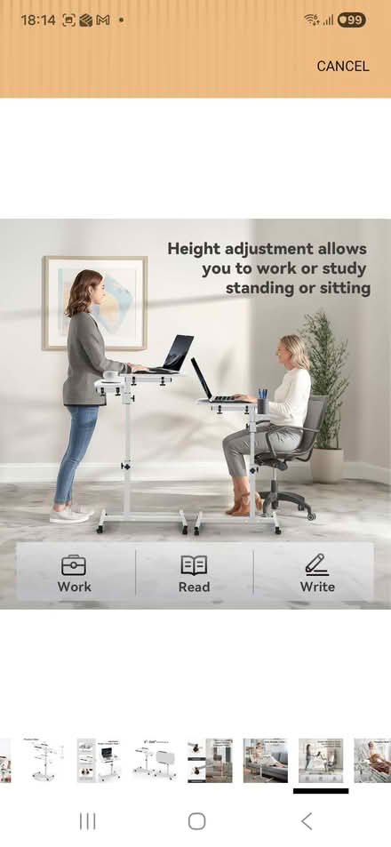 Photo of free Extendable Laptop Table/Bedside Table (CT9) #3