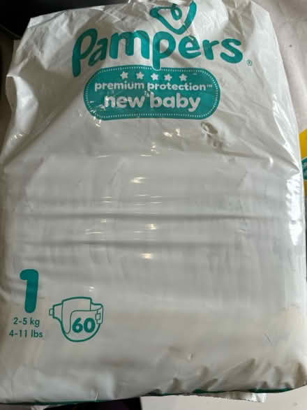Photo of free Pampers nappies size 1 (Shenley WD7) #1