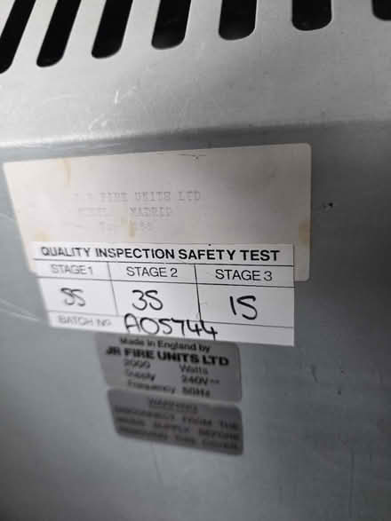 Photo of free Electric coal effect fire (Southdown, BA2) #3