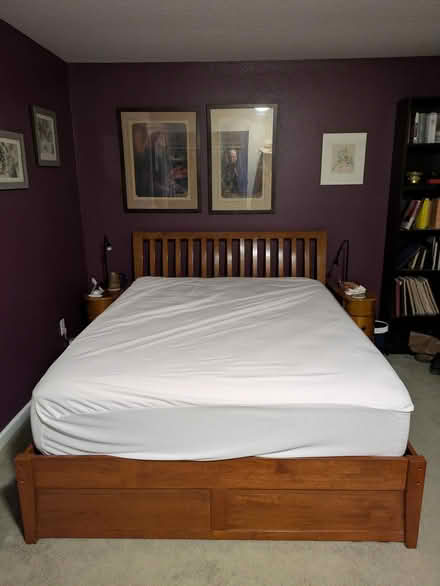 Photo of free Queen bedframe (Downtown Renton) #1