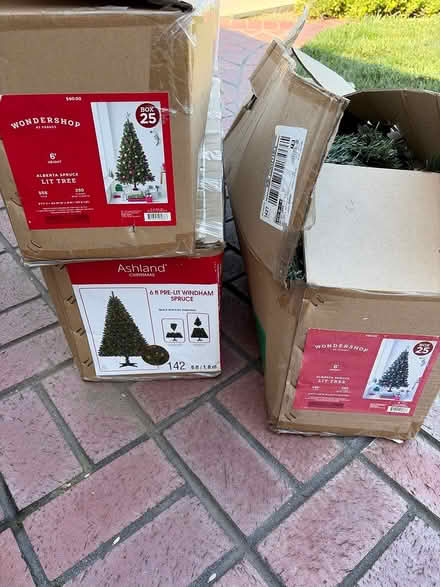 Photo of free 3 artificial Christmas trees (Bascom/Union Campbell) #1