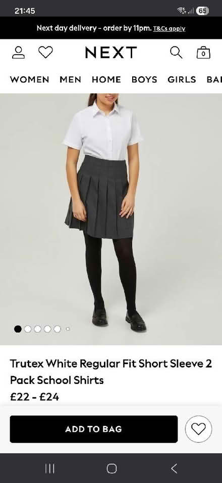 Photo of free 2x 16-18years new trutex girls blouse/school shirt trutex (Elton BL8) #1