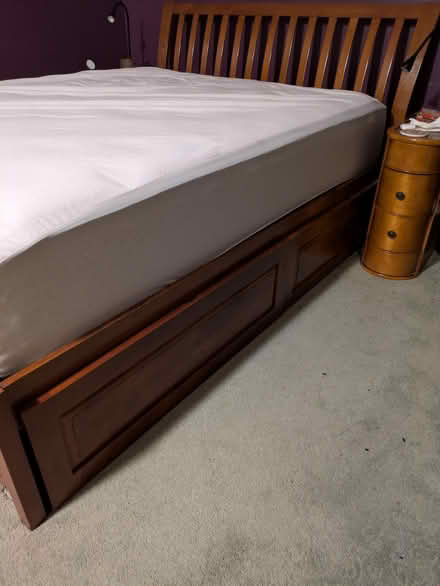 Photo of free Queen bedframe (Downtown Renton) #3