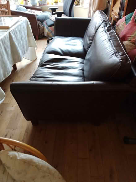 Photo of free Three seater leather sofa (Heaton Chapel SK4) #4