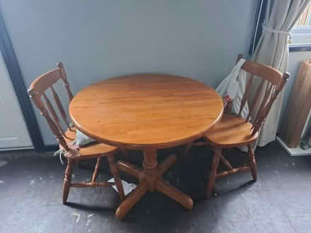 Photo of free Drop leaf table and 2 chairs (S137TR) #1