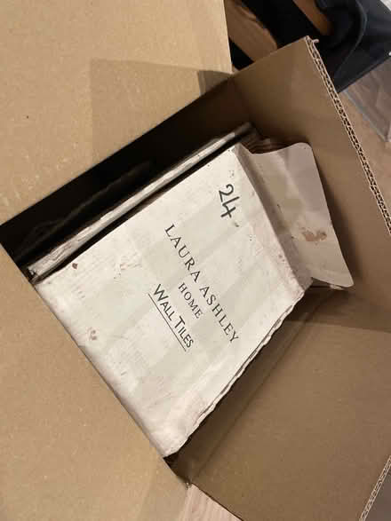 Photo of free Pale Blue Laura Ashley Wall Tiles (Much Wenlock) #3