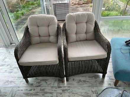 Photo of free 2x conservatory chairs (Charlton OX12) #1