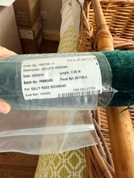 Photo of free Approx. 2m Velvet Upholstery Fabric (Chiswick W4) #1