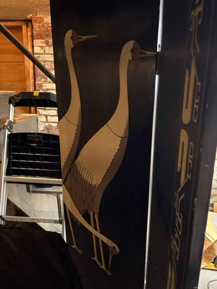 Photo of free Wooden divider -bamboo/crane design (Roxbury) #2