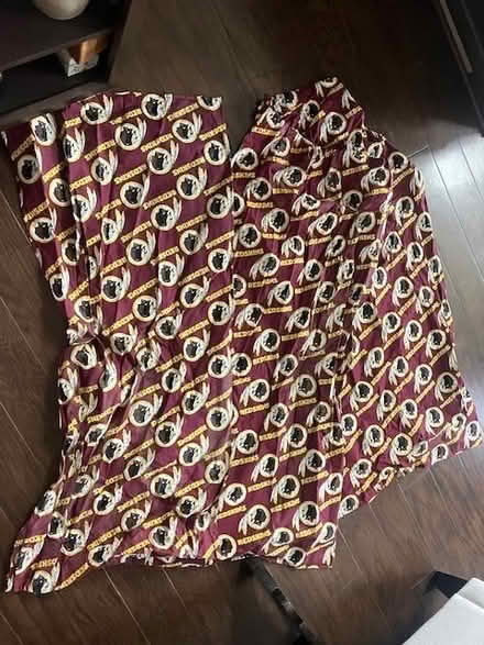 Photo of free Washington Redskin curtain panels (Manchester) #1