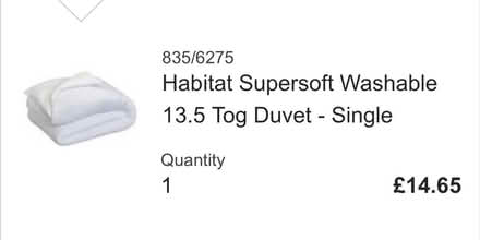 Photo of free 13.5 tog duvet new (Bathford) #1