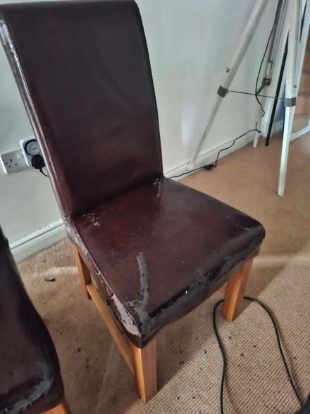 Photo of free 4 leatherette chairs (Morland CA10) #1