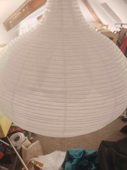 Photo of free Large white paper lampshade IKEA (South Oxhey WD19) #1