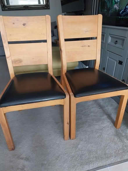 Photo of free 2 dining room chairs (Wickford Essex) #1