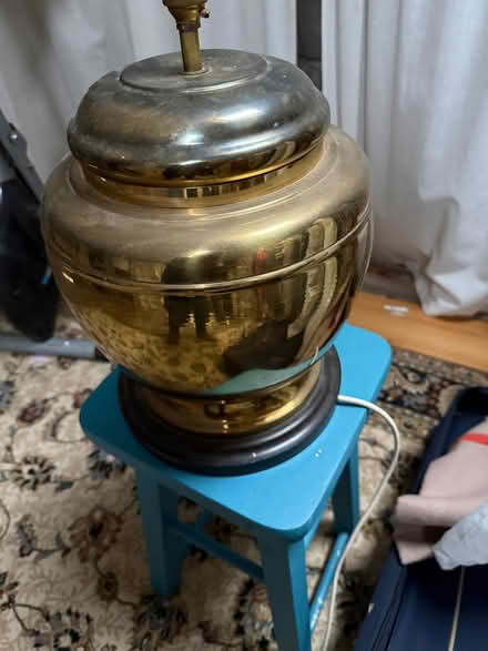Photo of free Large brass metal vintage lamp base (BT10) #1