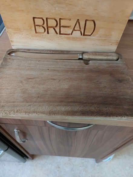 Photo of free Bread Bin & Bread board and Knife (Bilborough NG8) #1