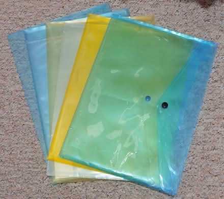 Photo of free Plastic document wallets x6 (West Bedhampton PO9) #1