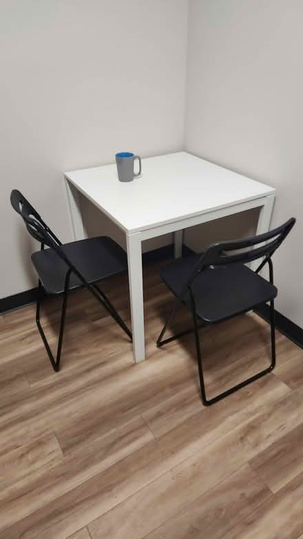 Photo of free Ikea 2-Person Dining Table + Chairs (Downtown or Glenview, Oakland) #1