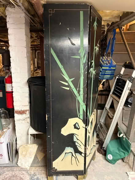 Photo of free Wooden divider -bamboo/crane design (Roxbury) #1