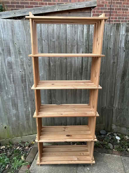 Photo of free Wooden shelf unit (Shenley WD7) #1