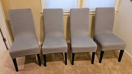 Photo of free 4 Dining Chairs , Grey Microfiber (Wedgwood) #2