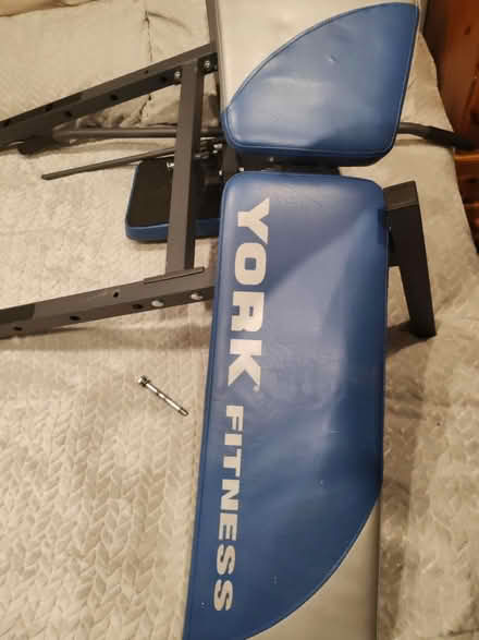 Photo of free York weights bench with weights (Stechford B33) #2
