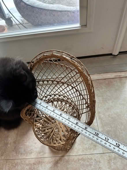 Photo of free Small decorative wicker chair (Beaverbrook) #2