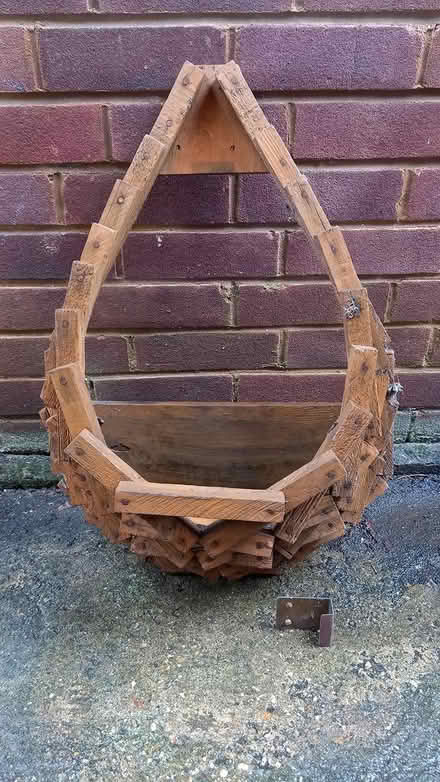 Photo of free Wooden wall planter (Central Letchworth) #2