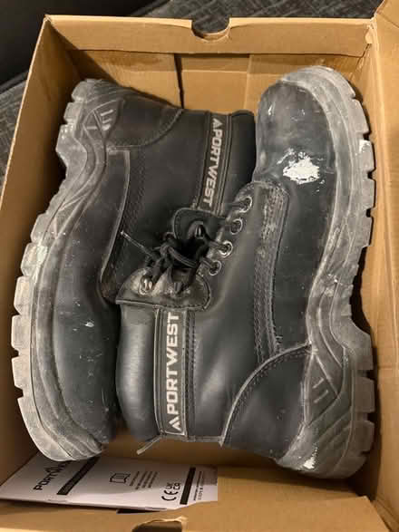 Photo of free Size 9 work boots (Weston) #1