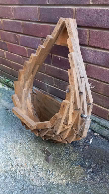 Photo of free Wooden wall planter (Central Letchworth) #1