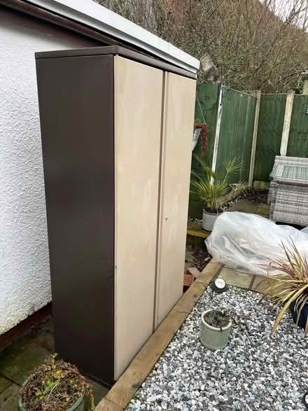 Photo of free Large metal cabinet (Lostock Hall PR5) #3