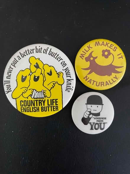 Photo of free Vintage badges - food related (Cambridge CB4) #1