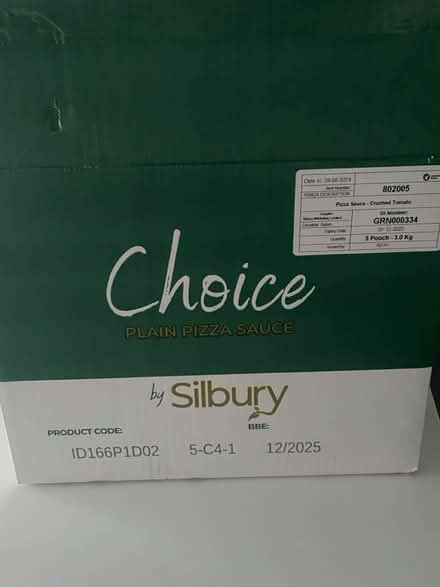 Photo of free 3kg Pizza Sauce BBE Dec 25 (CT6) #1