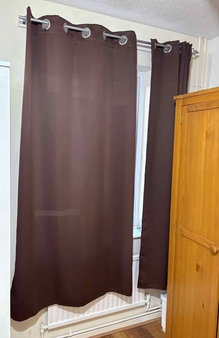 Photo of free Velvet feel brown curtains (Springfield MK6) #2