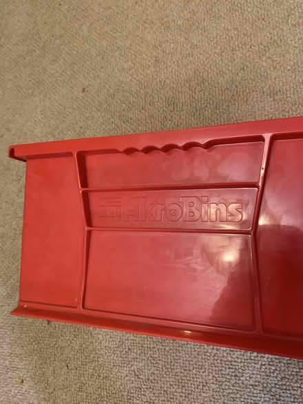 Photo of free red AkroBin (Greenwood) #1