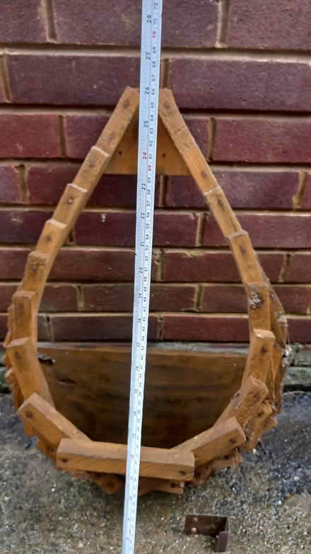 Photo of free Wooden wall planter (Central Letchworth) #3